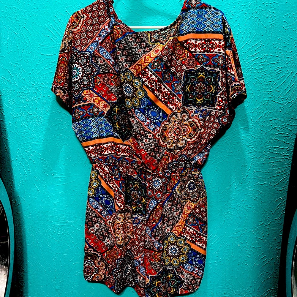 Multi colored romper.